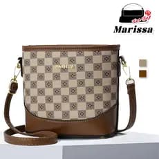 Marissa Bolsa Feminina Bucket com Estampa Premium Bolsa Transversal ou de Ombro com Acabamento de Luxo