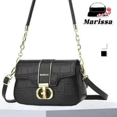 Marissa Bolsa Feminina em Textura Pedra Crossbody Ombro e Sob o Braço Estilo Sela Moderno