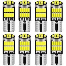 Kit 08 Lampadas Pingo 26 Led T10 Bem Forte Lanterna Meia Luz 5w - Atacado