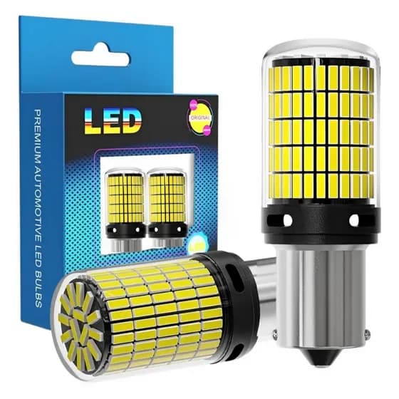 Par Lâmpada 150 Leds 1156 Luz de Ré Com Canbus Bem Forte 44w