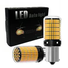 Par Lâmpada 150 Led Luz Seta Pisca PY21w Bau15s 1156 Ambar 35w Com Canbus