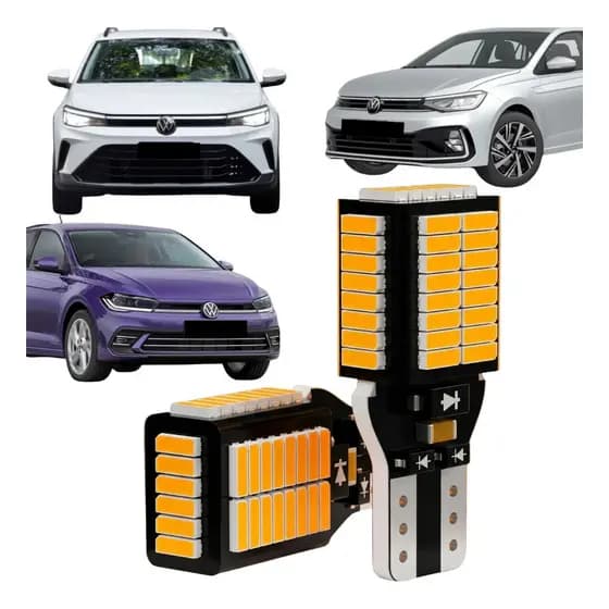Par Lâmpada Led De Seta T15 Polo Virtus Nivus Tcross Canbus