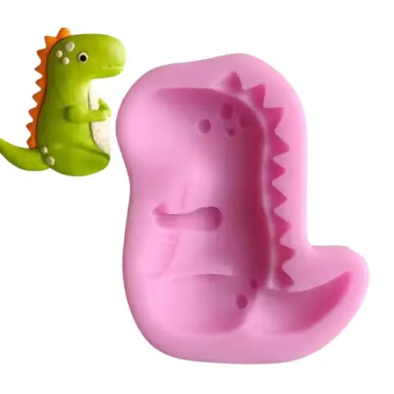 FORMA MOLDE SILICONE DINOSSAURO Triceratops Tiranossauro Rex