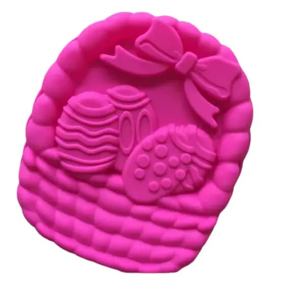 FORMA MOLDE SILICONE BOLO CESTA OVOS PASCOA 28.5cm COELHO