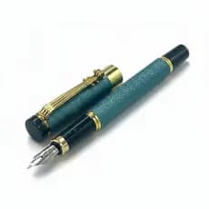 CANETA TINTEIRO EXECUTIVA PONTA PENA BRILHANTE VERDE 0,5MM LUXO ELEGANTE PRESENTE