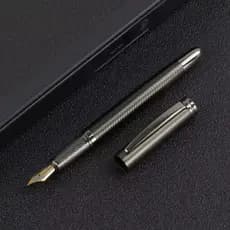 CANETA TINTEIRO EXECUTIVA PENA CHUMBO ELEGANTE RELEVO 0,5MM LUXO ELEGANTE PRESENTE