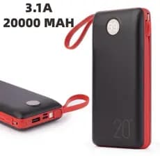 Power Bank Carregador Portátil 20.000mAh Digital compatível com iPhone e Samsung