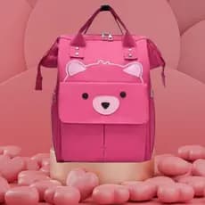 Mochila Maternidade  Estampada Multifuncional Ursinho e Gatinho Estampada