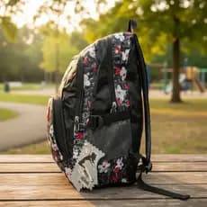 Mochila Feminina Escolar Juvenil Estilosa Estampada Anos 020