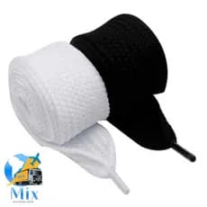 1 Par Cadarço Cordão Atacador Largo Bboy Fat Lace Grosso Largura 17 mm 1,20 Cm envio rapido