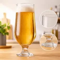Kit 6 Taças de Cerveja 300ml Vidro Fino Gourmet Pilsen Lager