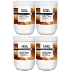 Kit 4 Potes Creme De Massagem Corporal Dagua Natural Cafeína 7 Ativos 650g Reduz Medidas e Celulite