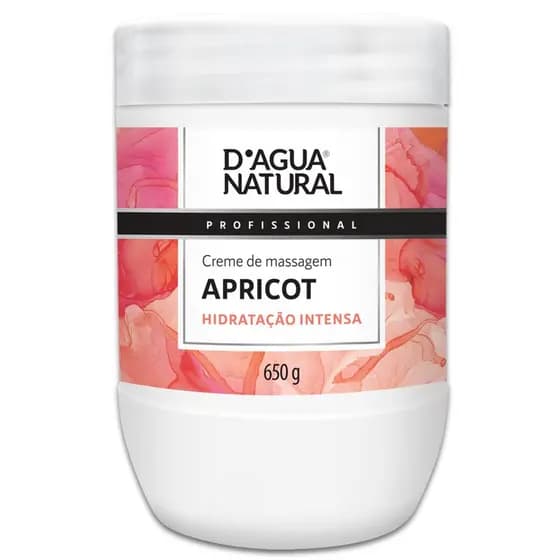 Creme de Massagem Dagua Natural Apricot 650g Hidratação Intensa