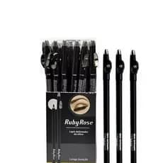 Lapis Preto Delineador de Olhos Longa Duracão  com Apontador Vivai  3 Unidade  HB-091