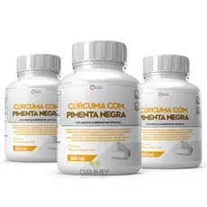 Cúrcuma e Pimenta Negra Curcumina 95% 500mg 60 Cápsulas