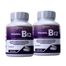 Vitamina B12 500mcg Metilcobalamina Autêntica 60 e 120 cápsulas