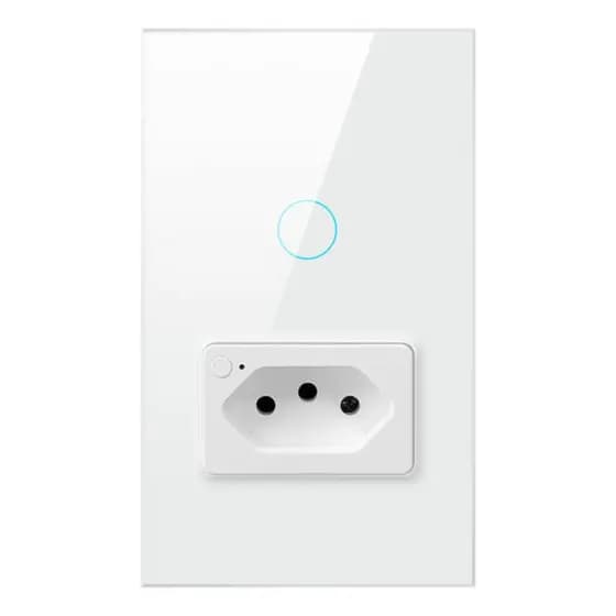 Interruptor E Tomada Inteligente Wifi Smart Alexa 1 Tecla