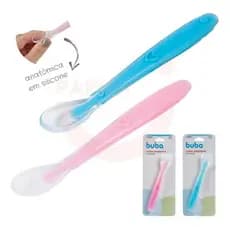 Colher Silicone Bebe Anatômica Introdução Alimentar Macia