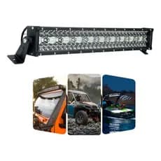 Barra Led Curva 390w 12v 24v Truck Caminhão Carreta Barco