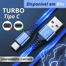 Cabo de Carregador Usb-c Antiquebra 2 Metros Tipo C