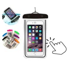 Capa Bolsa Prova D'água Impermeável Celular Transparente Universal Capa Celular Dágua Pega Digital