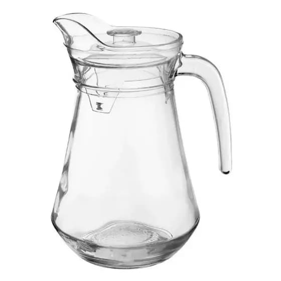 Jarra De Vidro 1,6 L Com Tampa Acrílica