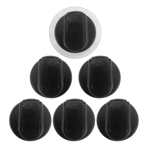 Kit 6 Botões Manipulo P/ Fogão Brastemp Clean Bfs5tar