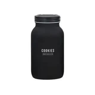 Pote Biscoito Bolacha Cookies Vidro 950ml Manhattan Preto