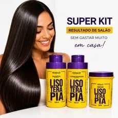 Super Kit 1 Shampoo 500ml 1 Condicionador 500 ml e 1 Máscara Capilar 400g Tratamento Capilar