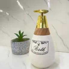Porta Sabonete Líquido de Cerâmica Luxo 380ml