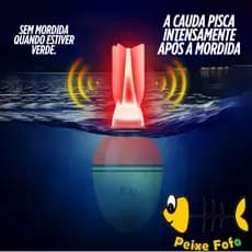 Peixe Fofo - Boia de Pesca LED 60g 80g 100g  Noturna CR2032 EVA Resistente Alta Flutuação para Lago Rio