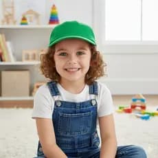 Boné Infantil Liso Básico Boné Tactel 2 a 8 anos Com Ajustes Boné para Menino Boné Infantil Menina