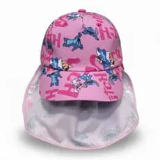 Boné Infantil com Pano Atrás Proteção Solar – Menino e Menina Pescador Infantil com Proteção