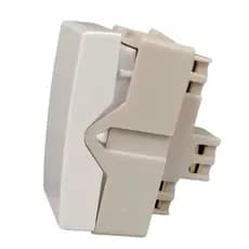 Módulo Interruptor  Bipolar Paralelo 10A 250V Sleek Branco Margirius