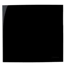 Placa cega Margirius 4x4 Cega Espelho Tampa Sleek Black Ebony blilhante