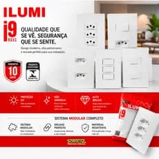 Tomadas e Interruptores Placas e Módulos Ilumi Linha i9 Monte seu Kit