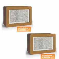 Kit 2 Cofre Desafio 10mil/5mil/1mil - Caixa Dinheiro De Madeira - Método Japonês - Escolha seu Objetivo!