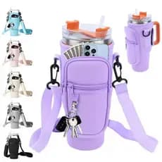 Bolsa Porta-Garrafas De Água Compatível Para Celular Chaveiro Com Alça De Ombro Ajustável