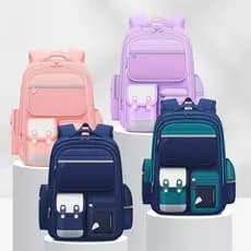 Mochilas escolares para alunos do ensino fundamental, meninos e meninas do primeiro ao sexto ano LS