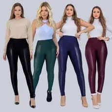 Calça Montaria Flanelada com Detalhe em Cirrê - Legging Suplex com Lateral Flanelada Internamente