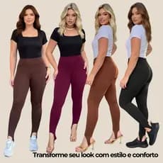 Calça Térmica Cintura Alta com Pezinho - O Toque Fashion que Você Merece