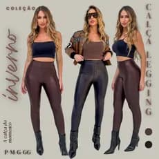 CALÇA LEGGING SUPLEX CIRRE SKINNY FEMENINA, TIPO COURO