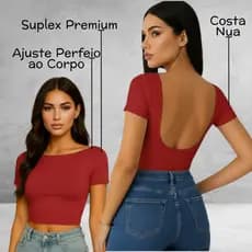 Blusinha Cropped Feminino Blusa Top Costa Nua Básico Casual Premium Conforto e Leveza