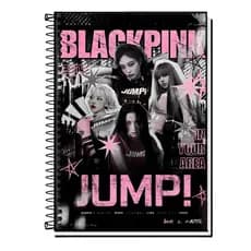 Caderno Universitário Blackpink | K-Pop | Blink | Música e Dança - Capa Dura & Espiral 1,10,15 e 20 Matérias