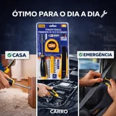 Kit de ferramentas 4 pcs Prático e completo para o dia a dia.