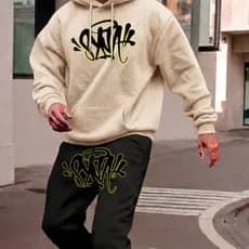Conjunto Moletom Streetwear Gringo Y2k Estilo De Rua Alternativo Tendência Hip Hop Trap