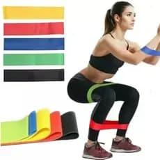 Kit 5 Faixas Elásticas Thera Band Com 5 Níveis Fisioterapia