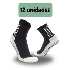 Kit 12 Meias de Futebol Trusox Antiderrapante Tipo Profissional Conforto Premium Para Atletas de Elite