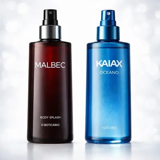 Kit Essência Masculina Premium Frescor Selvagem - Malbec e Kaiak