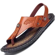 sandália masculina De Verão chinelo de couro masculino Sapatos Artesanais De Praia